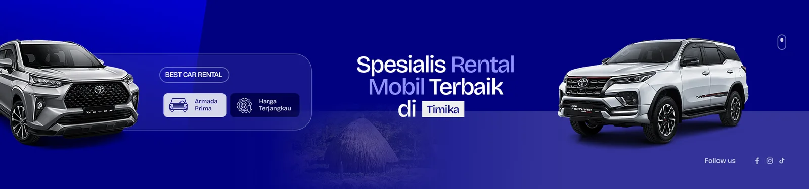 Subheader Irpan Rental Mobil Timika